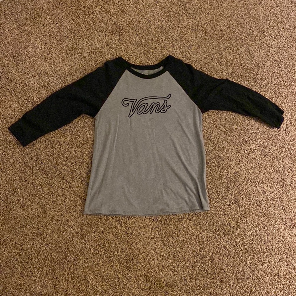 Vans half sleeve grey/black shirt